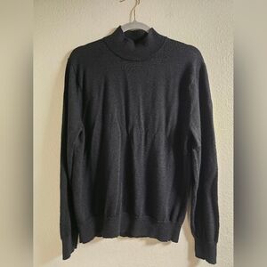 J Crew Merino Wool Black Sweater